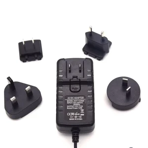 DC Power Adapter with Convertible Plug 1.5A/2A/2.5A/3A AC/DC Output Voltage 5V 6V 9V 18V 24V 12V with 1A Current Plug Connection