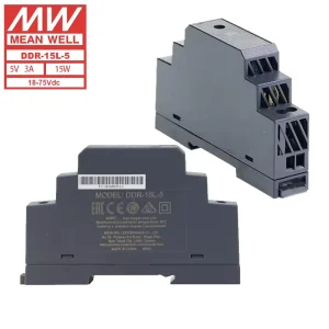 DDR-15L-5 15W 5V 3A DC-DC Single-Output Industrial DIN Rail Power Supply