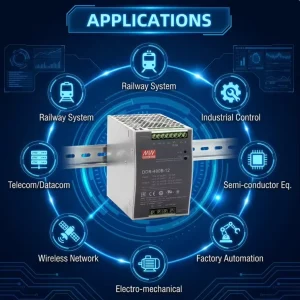 DDR-480D-12 Single Output Industrial DIN Rail DC-DC Converter 12V 33.4A 400.8W