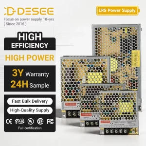 DESEE LRS 50W 75W 100W 150W 200W 350W DC12V 24V Single Output Switching Power Supply