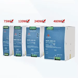 DIN Rail CCTV Power Supply NDR-75/120/240/480 Switching Power Supply