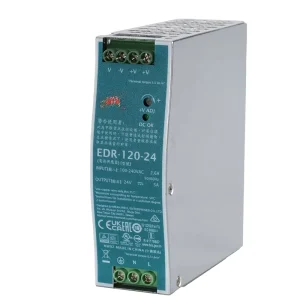 DIN Rail EDR-120 120W 24V 5A Industrial Power Supply 10A Output Current 200W Output Power Single DC Output