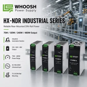 DIN Rail Mount 24V 75W 120W 240W 480W AC DC Switching Power Supply for PLC Automation Control Panel