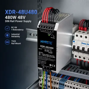 DIN Rail Switching Power Supply 12V 24V 48V DC OK Converter 90-264VAC Industrial with PFC or Industrial Control Cabinet
