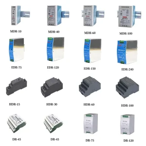 DIN Rail Switching Power Supply 5V 12V 24V 48V 10W-480W (10W 20W 45W 60W 100W 120W 150W 240W 480W) for Automation