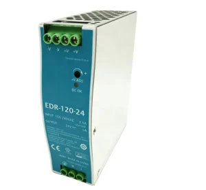 DIN Rail Switching Power Supply EDR-120W-24V 12V 15V 24V 48V 10A 8A 5A 2.5A