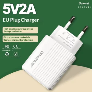 DKW-222 12W 5V 2.4A 110-260V EU Standard CE Certified USB Mobile Phone & Home Appliance Adapter Charger