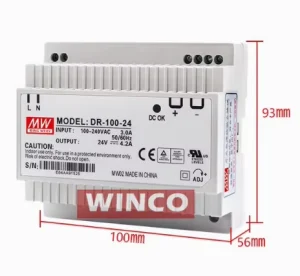 DR 100 24 LRS HDR MDR EDR NDR Series Switching Power Supply AC 85 264V to DC 24V Converter Power Supply Unit for LED Drivers