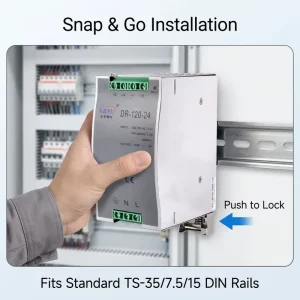 DR 120 Din Rail Switching Power Supply 12v 10w Light Led Adapt Ac Dc 120W 24V 5A Single Output 100W 200W Power Supply