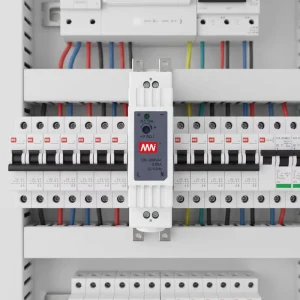 DR-15-12 DIN Rail Industrial AC DC Power Supply 12V 15W 90-132VAC/180-264VAC Overvoltage Overload Short Circuit Single