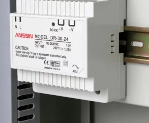 DR-30-24 30W 24V 1.25A Single Output Industrial DIN Rail Mounted Power Supply