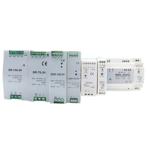 DR Series Switching Power Supply DIN Rail Ultra thin Ac 110V 220V to DC 12V 24V Dc Full Power Transformer AC to DC