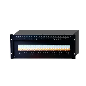 DYX-Z-3 DC48V 4U 19/21 Inches BLACK PDU Power Distribution Unit with AC/OPTICAL ALARM RS485 32A