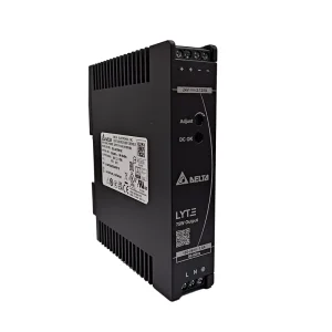 Delta DRL-24V75W1AZ Single DIN Rail Switching Mode Power Supply 75W Rated Output 24V 100-240V Input 89% Efficiency