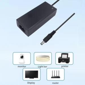 Desktop Style Power Adapter 24V 3A Universal Power Adapter Charger