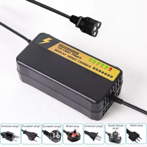 Digital Display Electric Vehicle Charger Suitable for 48V 60V and 72V Lead Acid Batteries