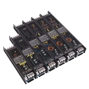 Dimmable 12V 5A 60W LED Driver Power Supply Aluminum 0 10V Triac Dali DT6 DT8 Optional for LED Lighting AC DC Energy Transfer