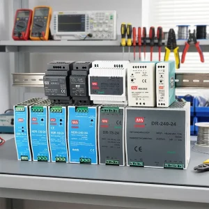Din Rail DR 120W 5A Single Switching Power Supply 240V 24V High Efficiency CNMW Industrial Easy Installation Space Saving LED