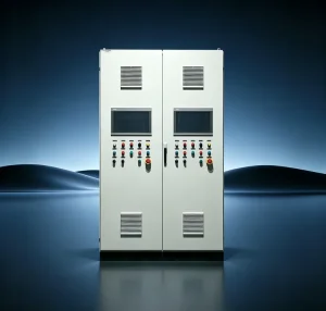 Double Door PLC Automation Control Cabinet With Dual HMI Touch Screen Custom Industrial PLC Electrical Panel for Equipment