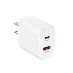 Dual 20W PD 3.0 ETL CE FCC Certified Fireproof Power Supply Adapter Mobile Phone Fast Charging Type C EU/US Plug