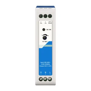 Dual AC/DC Input Plastic UL Listed Industrial DIN Rail 20W DC12V Power Adapter