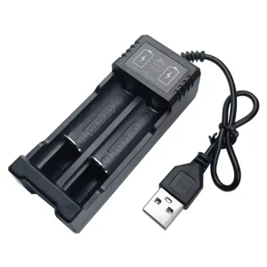 Dual USB Chargers with Double Four Slot Base Nickel Metal Hydride/Nickel Cadmium No. 5 & No. 7 Rechargeable AA/AAA Battery