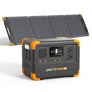 E500LFP Portable Power Station with 100W Solar Panel Kit for Outdoor Camping Emergency