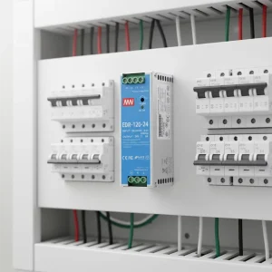 EDR-120-24 Single Industrial LED Track Switch AC-DC Power Supply 5A 24V CE ROHS Certification 60Hz Frequency