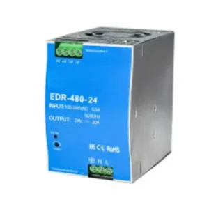 EDR-480 480W AC to DC DIN Rail Power Supply for Factory Automation and Electromechanical Apparatus