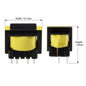 EE19 High Frequency Flyback Transformer 4+2 Pin Vertical for 14W-24W LED Driver Power Supply Adapter