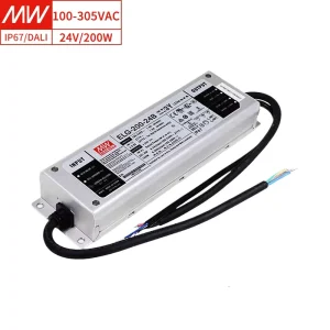 ELG-200-24B-3Y LED Driver 24V 200W Multi-Dimming 92% Efficiency IP67 Waterproof for Diverse Lighting Environments