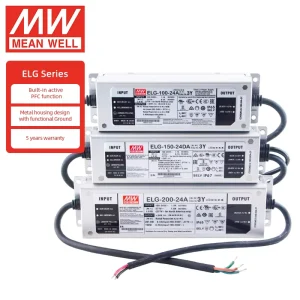 ELG Switching Power Supply LED Driver 12V 24V 36V 42V 48V 54V 5A 4A 3A 2.6A 2A 1.8A 1.5A 75W 100W 150W 200W 240W 300W