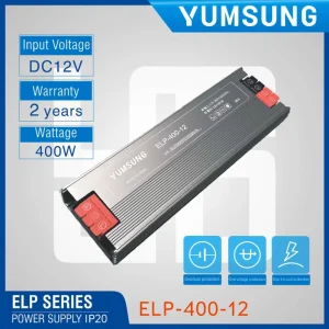 ELP-400-12 AC-DC 400W to DC 12V Power Supply Single Output Enclosed 12V