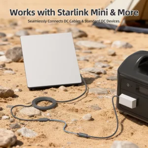 EMI Shielding 10A DC PVC Material Extension Cable Compatible with Starlink Mini and Starlink Gen 3