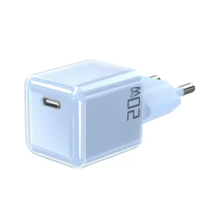 EN62368 20W Mini Portable Cube Wall Charger GaN Cell Phone Adapter USB Port Plug FCC ROHS CE OVP