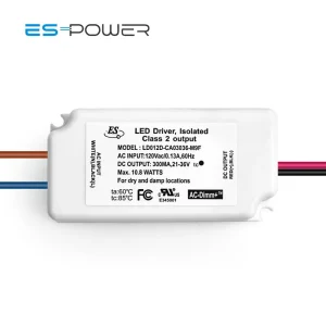ES CUL CE 9W 250mA 21 36V Triac ELV Dimming Constant Current Waterproof IP65 LED Driver Switching Power Supply 110 277V Input