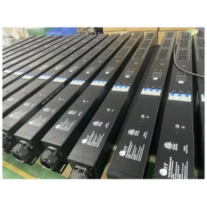 ETL Certified 63A 80A 3 Phase C19 PDU Ethernet IP Power Distribution Unit Smart Metering PDU for Hosting