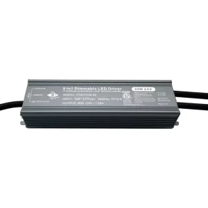 ETL DC24V Triac Dimmable 0 10v 1 10v 10v Pwm Potentiometer 30W IP67 Waterproof Constant Voltage Dimmable Led Driver