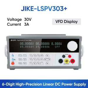 ETOMMENS LSPV303+ High Precision VFD Screen Linear DC Power Supply 30V 3A Six Digit Programmable Regulated Power Source for Lab
