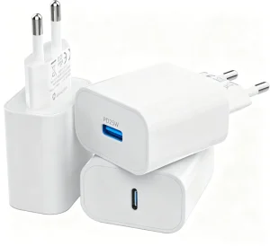 EU Plug 25W PD USB-C Fast Charging Charger Portable Type C Power Adapter for iPhone 17 16 15 Samsung Android Phone