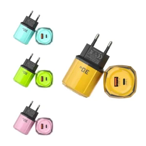 EU/US/UK Plug 20W 4 Ports USB Mobile Phone Fast Chargers 120W USB Type C QC3.0 Wall Charger Travel Adapter
