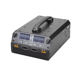 EV-PEAK U4 1600W 20A Dual Channel Smart Balance Charger/Discharger AC Input OTP Protection for RC Drone LiPo/LiHv 6S-12S Battery