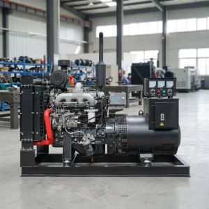 Easy-Maintenance 50kW 50Hz Single Phase AC Water Cooled Turbocharged 4-Cylinder Open Frame Generator 12/24V DC Electric Start