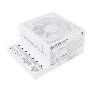 Edge1300 White L-Shape Platinum Fully-Modular ATX 3.1 PSU 1300W USB Hub Power Supply for Desktop PC