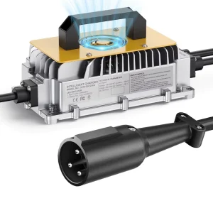 Electric Golf Cart 51.2V 105Ah 150Ah 16S Lifepo4 Battery Charger 58.4V 25A Waterproof Charger 48V