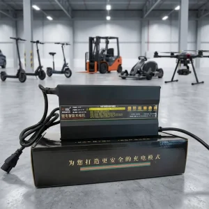 Electric Motorcycle 72V 15A Lithium Ion Battery Charger 20S Li Ion Pack Output 84V Voltage Smart Charger DC Plug CE Certified
