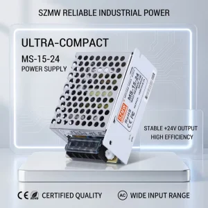 Energy saving MS 15 24 SZMW IoT Smart Power Supply Low Noise Mini Switching Module Stable Pure Voltage Output CE RoHS Certified