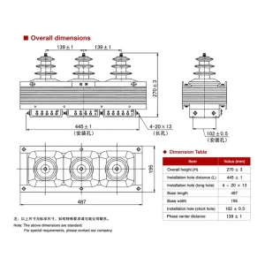 Epoxy Cast-Resin Insulation JSZW3-6/10/11/12 6kV-12kV Indoor Three-Phase Voltage Transformer for Switchgear Use