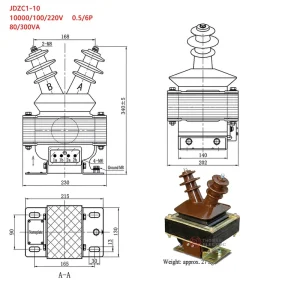 Epoxy Resin Cast Type Voltage Transformer 10kV 35kV 50Hz/60Hz Power Electronic 30-3000kVA