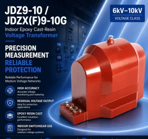 Epoxy Resin Insulated 10kV JDZ9 10 JDZX(F)9 10G Voltage Transformer for Indoor Switchgear Electrical Equipment